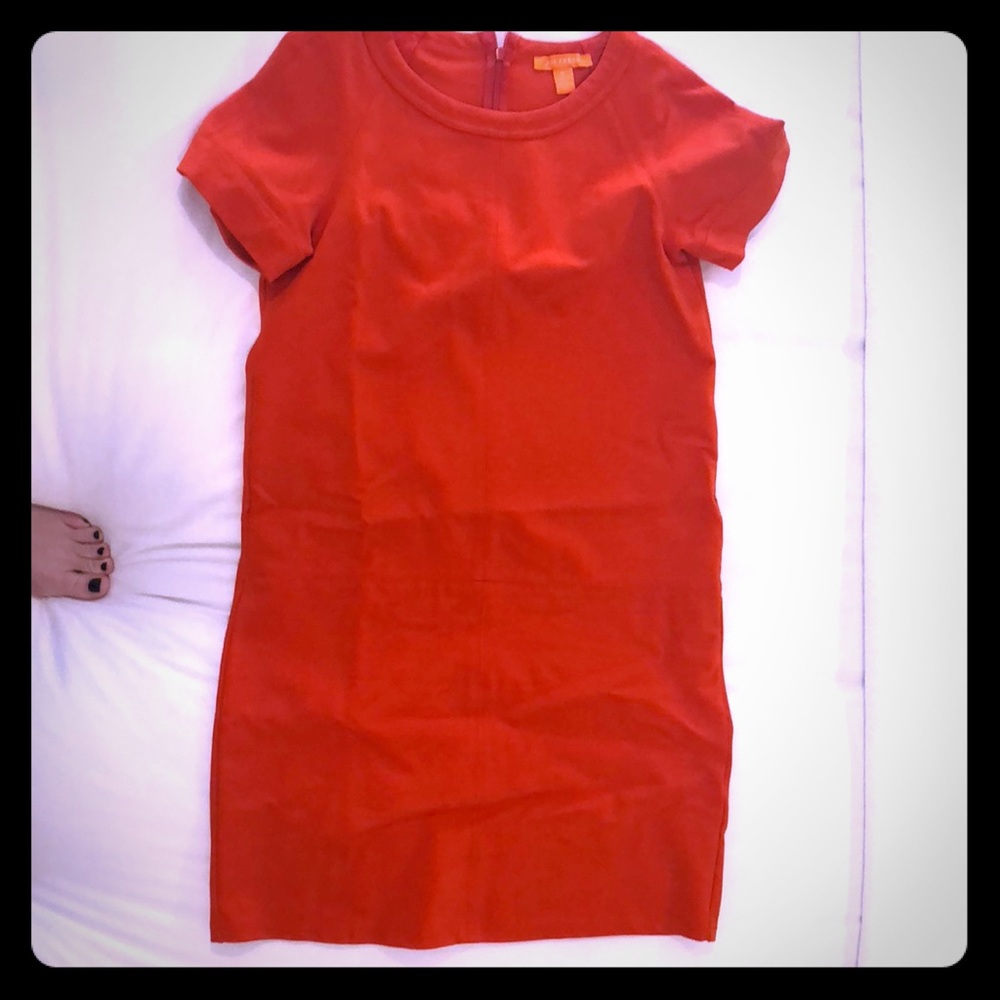 Fun Joe Fresh bright orange sheath dress size 0
